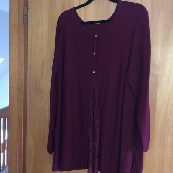 Button down lace sweater - Picture 2 of 3